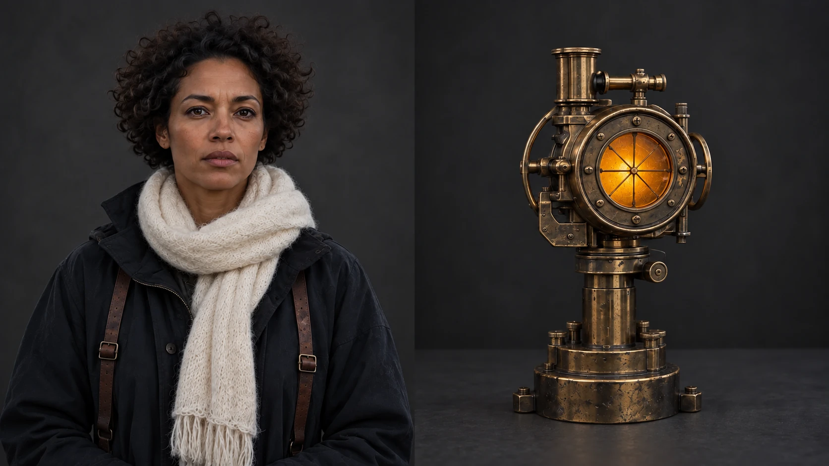 Illustrative character and brass signal instrument reference board